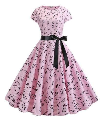 Vestido Vintage Estilo Swing Con Notas De Época