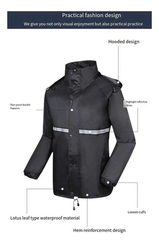 Conjunto De Chubasqueros Impermeables Para Hombre, Impermeab