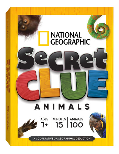 National Geographic - Secret Clue: Animals | Juego De Carta.