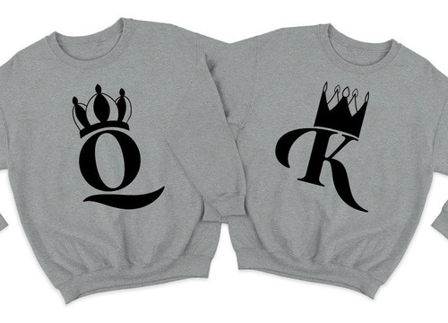 Dúo De Sudaderas Para Pareja-novios- Queen-king