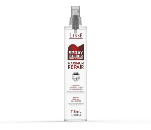 Combo Creme Pentear +spray Brilho + Reconstrutor + Sos Lissé
