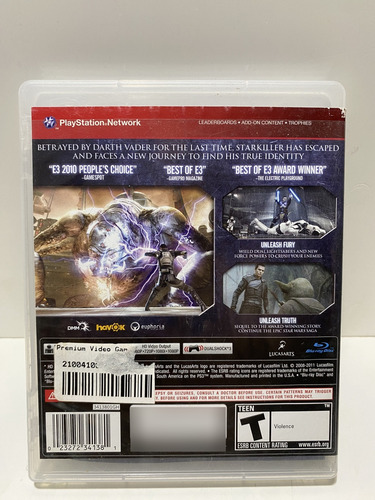 Play 3 Star Wars The Force 1 Y 2 (Usado)