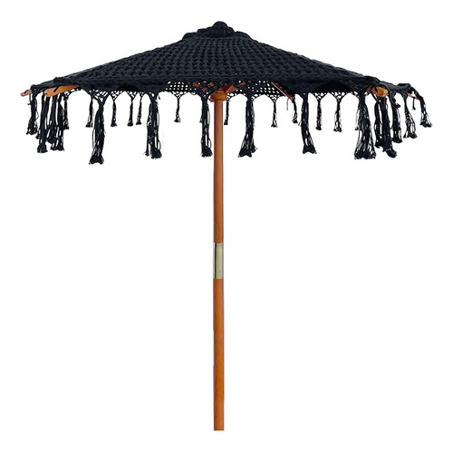 Sombrilla Decorativa De Macramé Para Playa O Terraza | Cipra