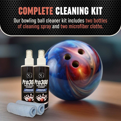 Limpiador Spray Para Bolas De Boliche Con Paño Y Cinta