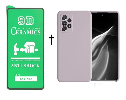 Funda Estuche Silicone Case + Cerámico Para Samsung A52s