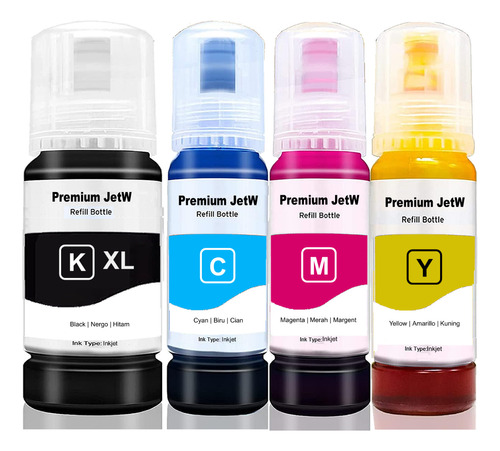 4x Tinta Xl Pigmentada Gi190 G1100 G1110 G2100 Para Canon