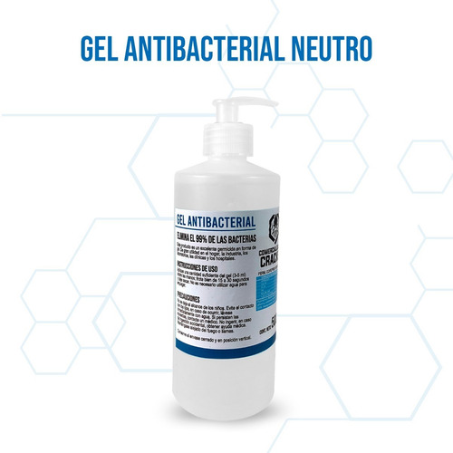 Imagen 2 de 9 de Gel Antibacterial Para Manos Desinfectante 500 Mililitros