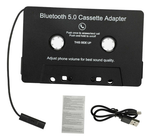 1 Adaptador De Cassette Bluetooth A Auxiliar Con Batería