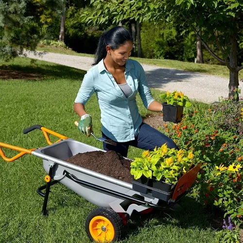 Carretilla Para Jardín Multifunción 8 En 1 Agro Worx Wg050