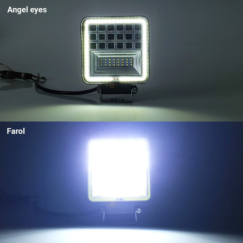 Farol De Milha Led Trator Máquina Agricola Caminhao 126w 4x4