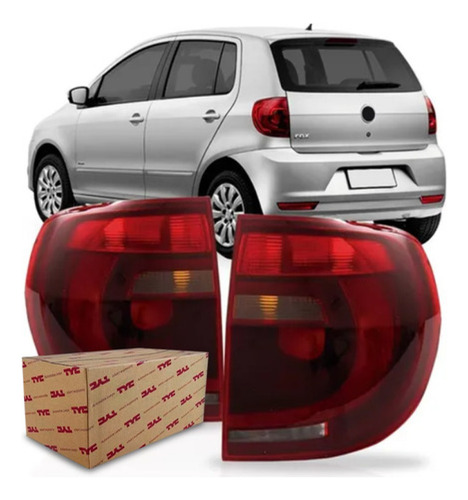 Lanterna Traseira Fox 2010 2011 2012 2013 2014 Fume Tyc Motorista