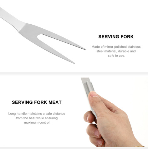 Tenedor Para Barbacoa De Acero Inoxidable, Tenedores Para Ca