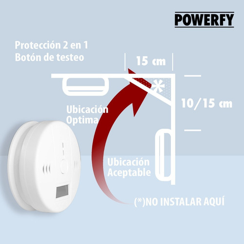 Imagen 4 de 10 de Detector De Monoxido De Carbono Autonomo Certificado Ce & Rhors