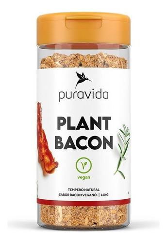 Tempero Natural Plant Bacon- Natural Vegano - Pura Vida 140g