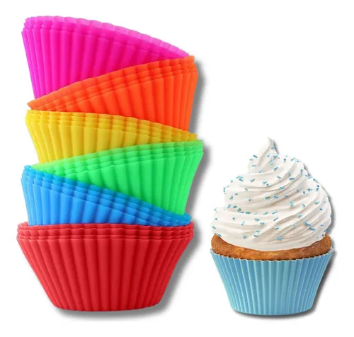 12 Formas Assadeira Cupcake Mini Bolos Pudim Muffins Empadas