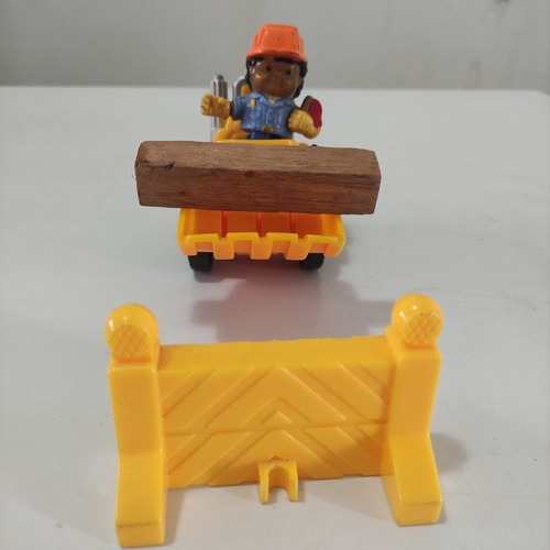 Tractor De Pala Cargadora Fisher Price, Conductor Y Barra