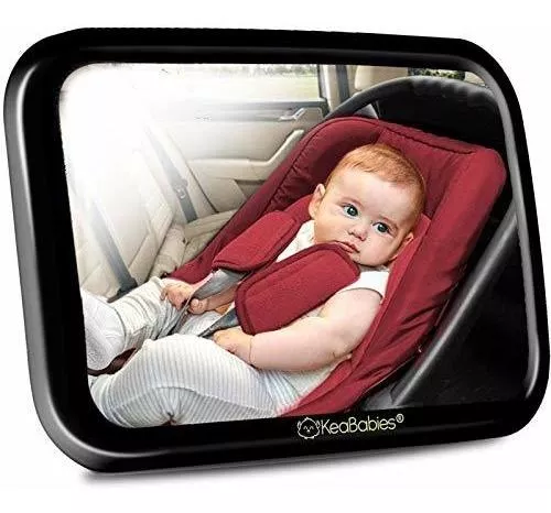 Espejo de coche para bebé, espejo retrovisor irrompible para