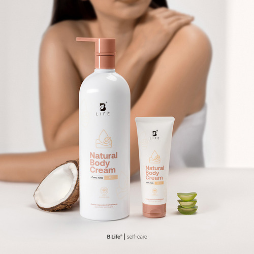 Crema Corporal Hidratante 1l. Con Karité Y Almendras. B Life Fragancia Karité Y Almendras Dulces