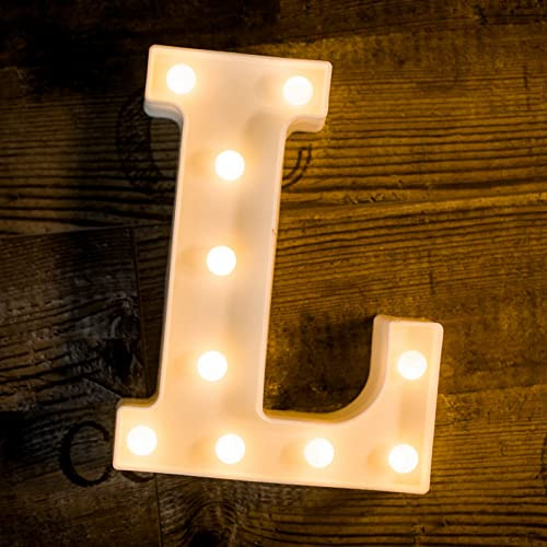 Foaky Lámparas De Cartas Led Sign Light Up Letters J3nlb