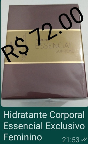Imagem 1 de 1 de Hidratante Corporal Essencial Exclusivo Feminino