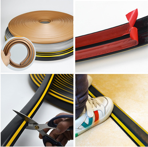 Canaleta Flexible Para Cables Pisos Paredes Adhesivo Oculto