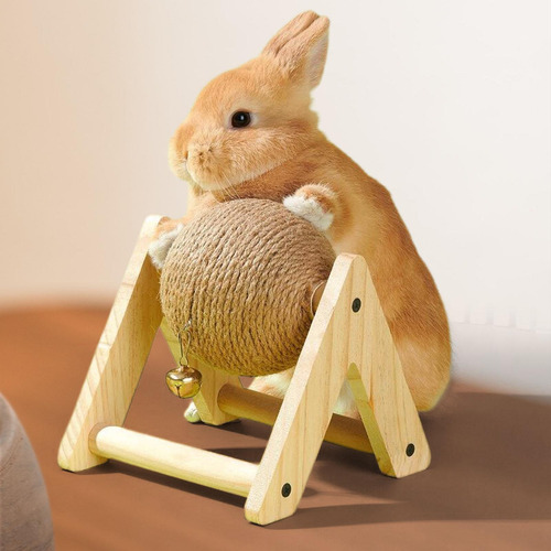 Sisal Claw Ball Bunny Scratcher Con Bola Resistente Al