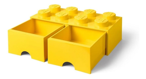 Lego Bloque Apilable Contenedor Brick Drawer 8 Yellow