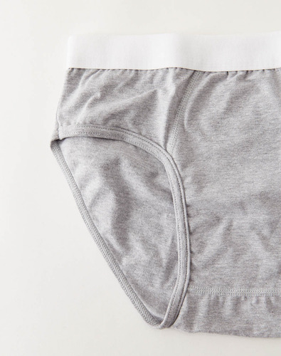 Imagen 3 de 4 de Slip Lion, De Hombre, Liso, Algodón, Gris Melange, Equus