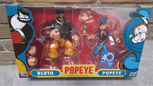 Popeye Classics, Popeye Y Bluto, Figuras Coleccionables!!! (Usado)