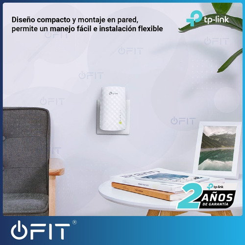 Imagen 10 de 10 de Range extender TP-Link RE200 V1 blanco 100V/240V