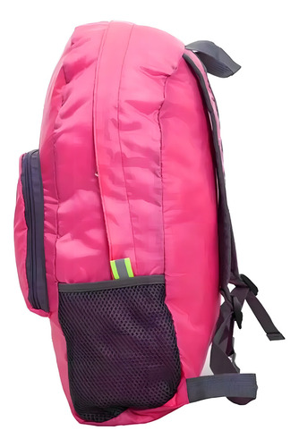 Mochila dobrável dobrável Unex cor fúcsia 20L