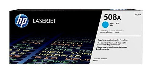 Toner Hp 508a Cf361a Cyan Laserjet M553dn/m577dn (5 000 Pag)