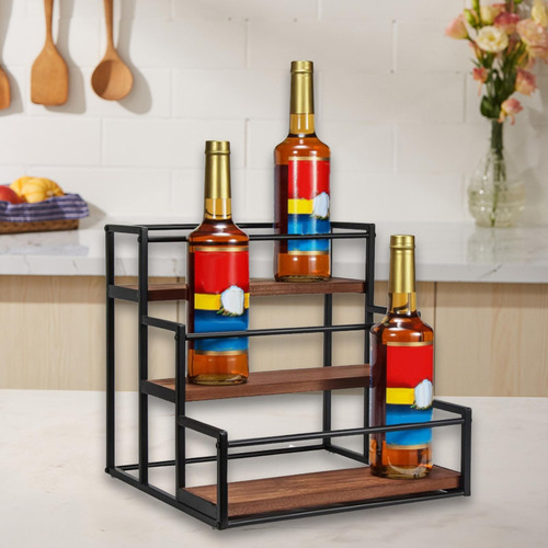 Soporte Para Jarabe De Café, Organizador De Condimentos,