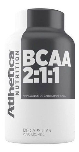 Bcaa 2:1:1 (120 Caps) - Atlhetica Nutrition Sabor Sem Sabor