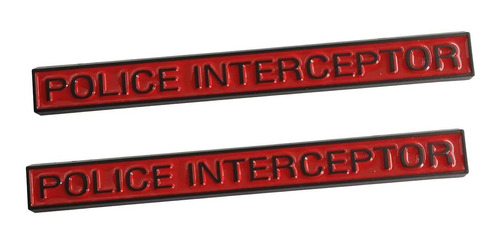 2pc Policía Interceptor Emblema Camión 3d Insignia Ca...