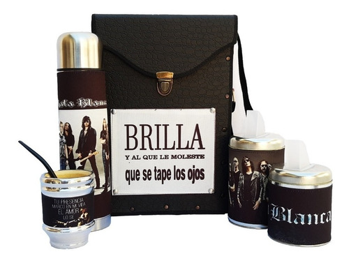 Set Matero Equipo Kit De Mate Rata Blanca Pb, Marbry Shop