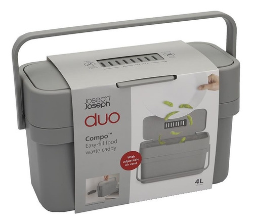 Compostador Joseph Duo Ventilacion Ajustable Con Filtro