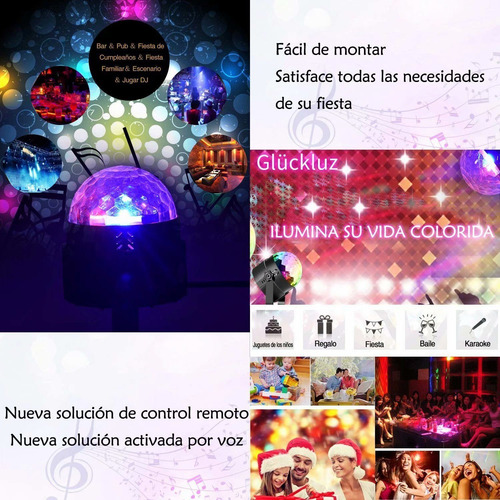 Imagen 4 de 10 de Cañón Proyector Mini Led Decoración Hogar Karaoke Navidad