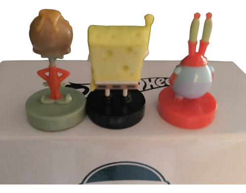 Figuras Bob Esponja Vuala, Calamardo, Bob Esponja Don Cangr (Usado)