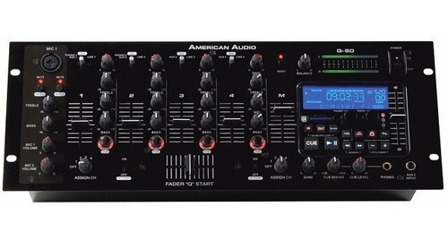 Imagen 2 de 6 de Mezclador Profesional 4 Canales American Audio Q-sd