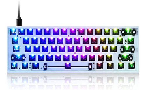 Gk61 Gk61x Pcb Plate Case 60 Teclado Personalizado Inte...
