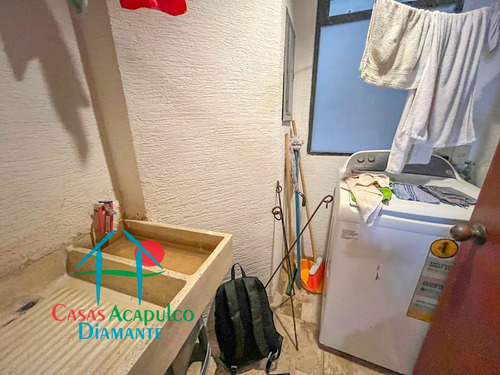 Cad Torre Uno 213. ¡frente Al Mar! Departamento En Playa Diamante Con Acceso Directo A La Playa