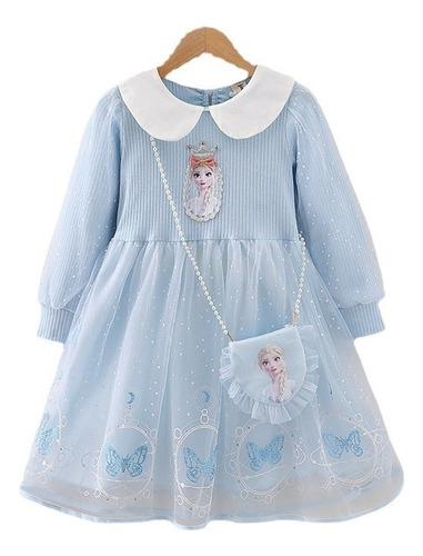 Vestido De Cumpleaños Para Niños Frozen Aisha