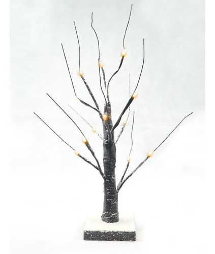 Árbol Artificial Nevado Luz Led 45cm Premium