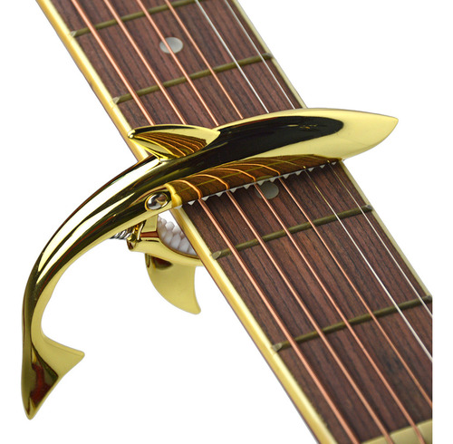 Guitarra Acústica Shark Capo De 6 Cuerdas