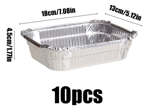 Bandeja Rectangular De Papel De Aluminio, Caja De Papel De A