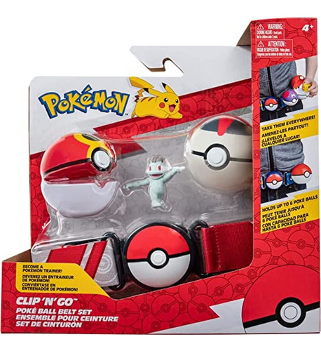 Pokémon Pkw Clip N Go - Juego De Cinturón Incluye Figura .