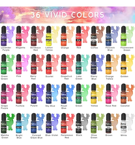 Colorantes Líquidos Para Joyería Y Manualidades 0.6 Ml C/u