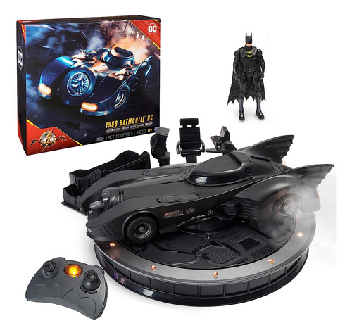 Dc Comics, Batmobile Rc Oficial De 1989, Figura Exclusiva De