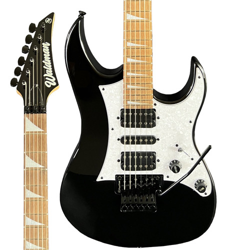 Guitarra Waldman Wig350 Bk C Capa Standard,cabo,02 Palh!